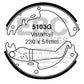 EBC Brakes Replacement Brake Shoe Set (5103G)