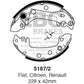 EBC Brakes Replacement Brake Shoe Set (5187/2)