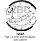 EBC Brakes Replacement Brake Shoe Set (5259A)