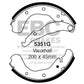EBC Brakes Replacement Brake Shoe Set (5351G)