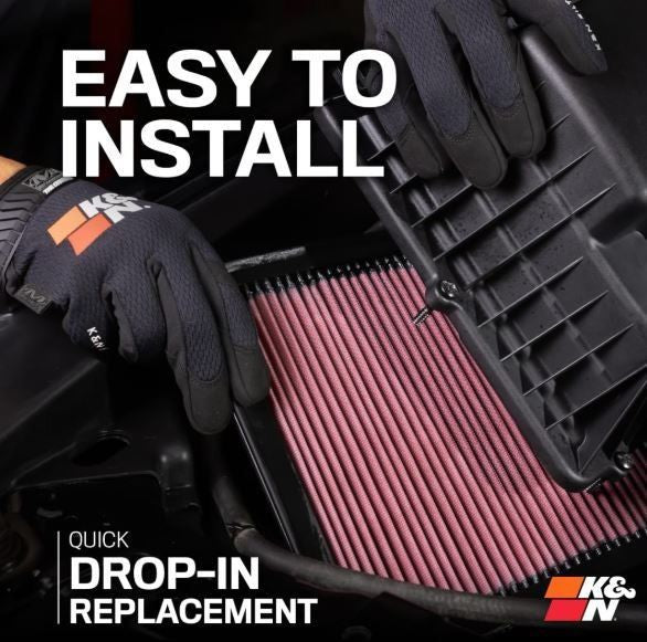 K&N Air Filter 33-3025 for MINI COOPER L3 1.5L F/I 2014-2018 Replacement