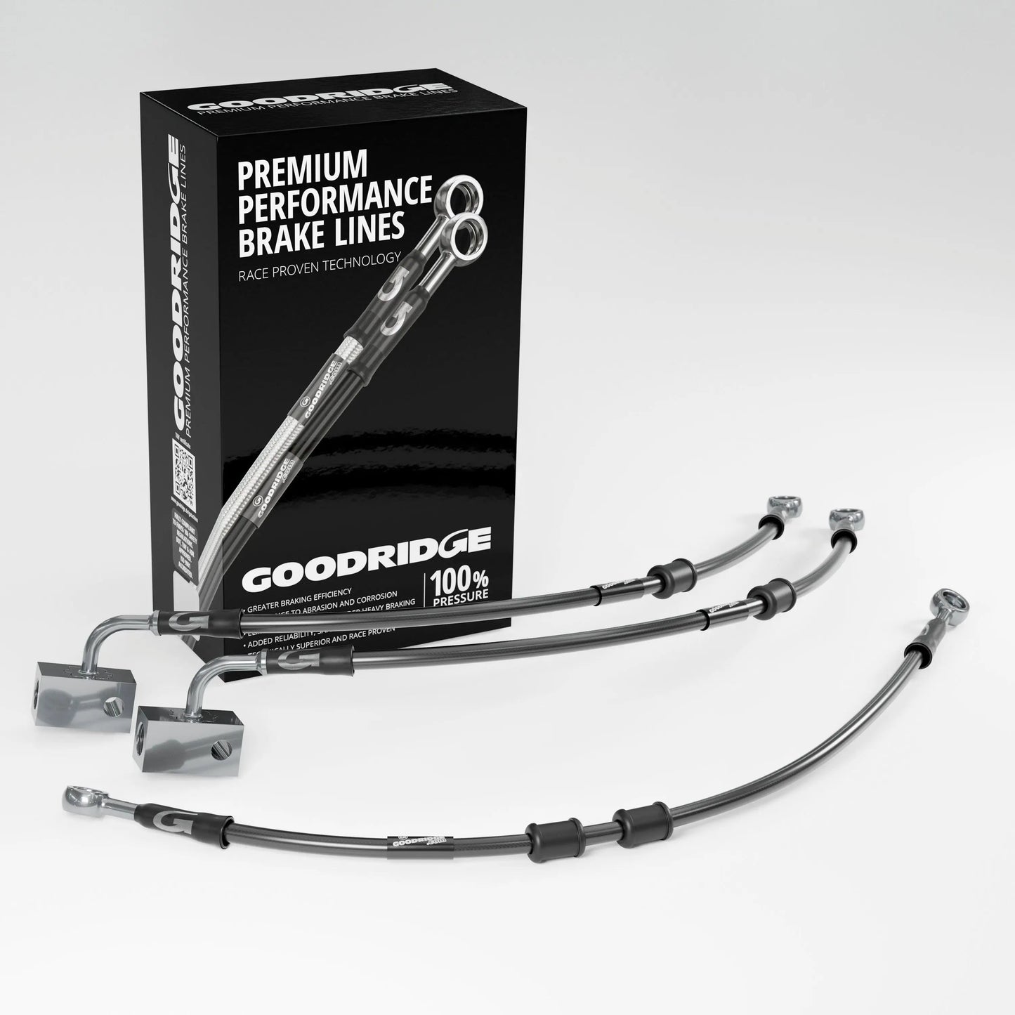 PERFORMANCE BRAKE HOSE KIT FOR KAWASAKI ZZR1400 / ZX14 ABS 07-20 Kawasaki
