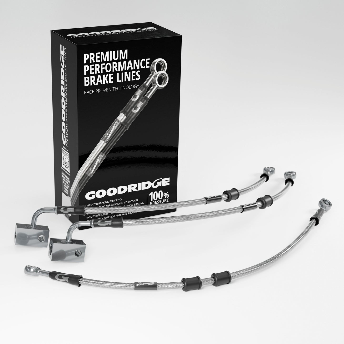 PERFORMANCE BRAKE HOSE KIT FOR HONDA MSX125 GROM ABS 17-20 Honda