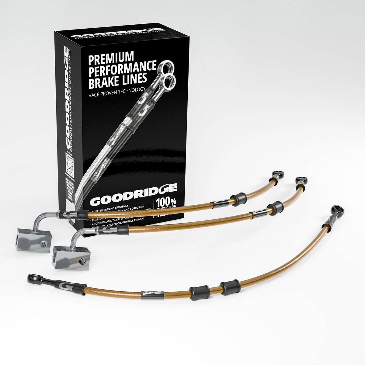 BRAKE HOSE KIT FOR YAMAHA TENERE 700 ABS 19-23 - Goodridge