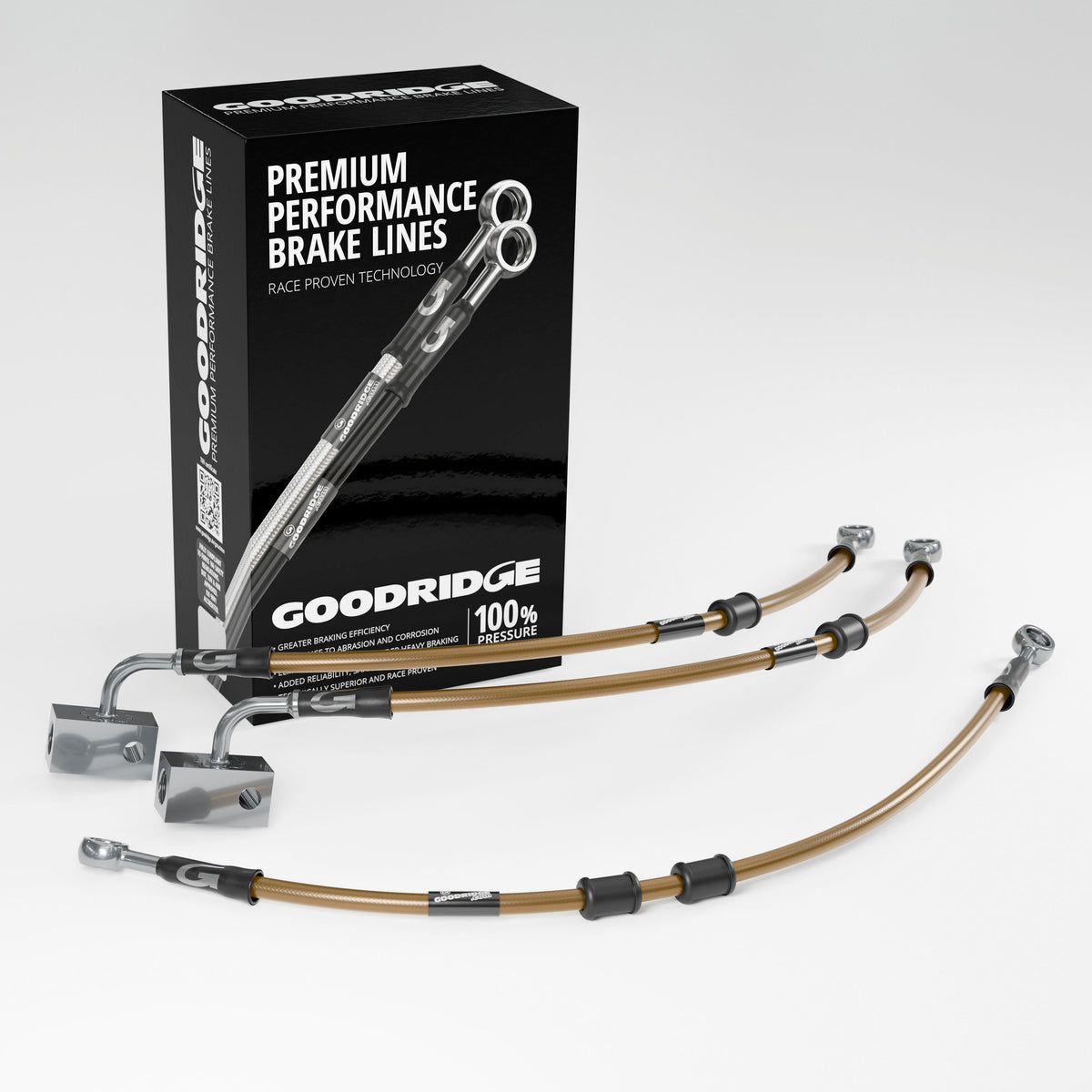 BRAKE HOSE KIT FOR YAMAHA TENERE 700 ABS 19-23 - Goodridge