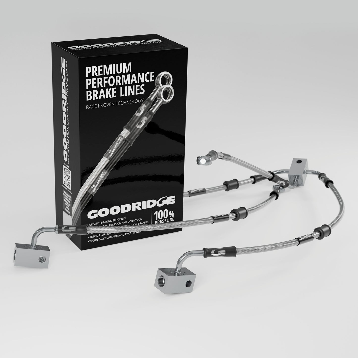 PERFORMANCE  BRAKE HOSE KIT FOR YAMAHA T-MAX 530 ABS 12-14 Yamaha