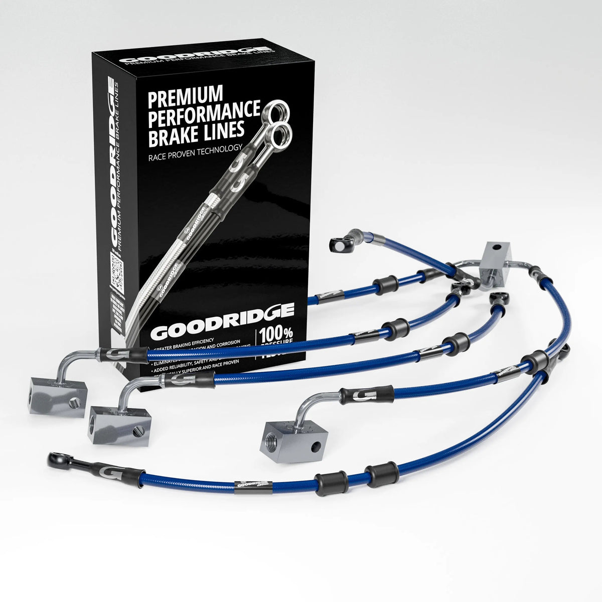PERFORMANCE BRAKE HOSE KIT FOR KAWASAKI ZZR1400 / ZX14 ABS 07-20 Kawasaki