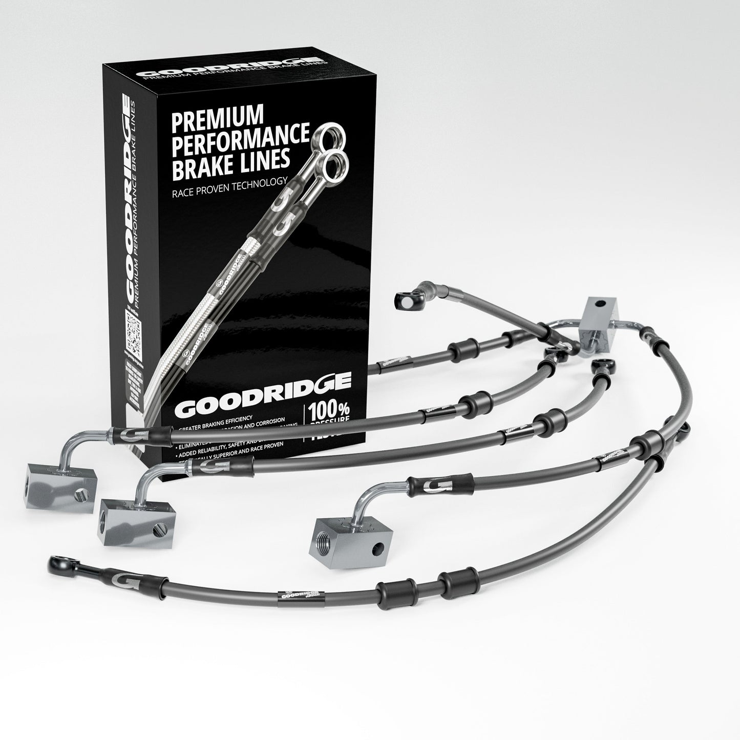 PERFORMANCE BRAKE HOSE KIT FOR YAMAHA NIKKEN + GT ABS 18-23 Yamaha
