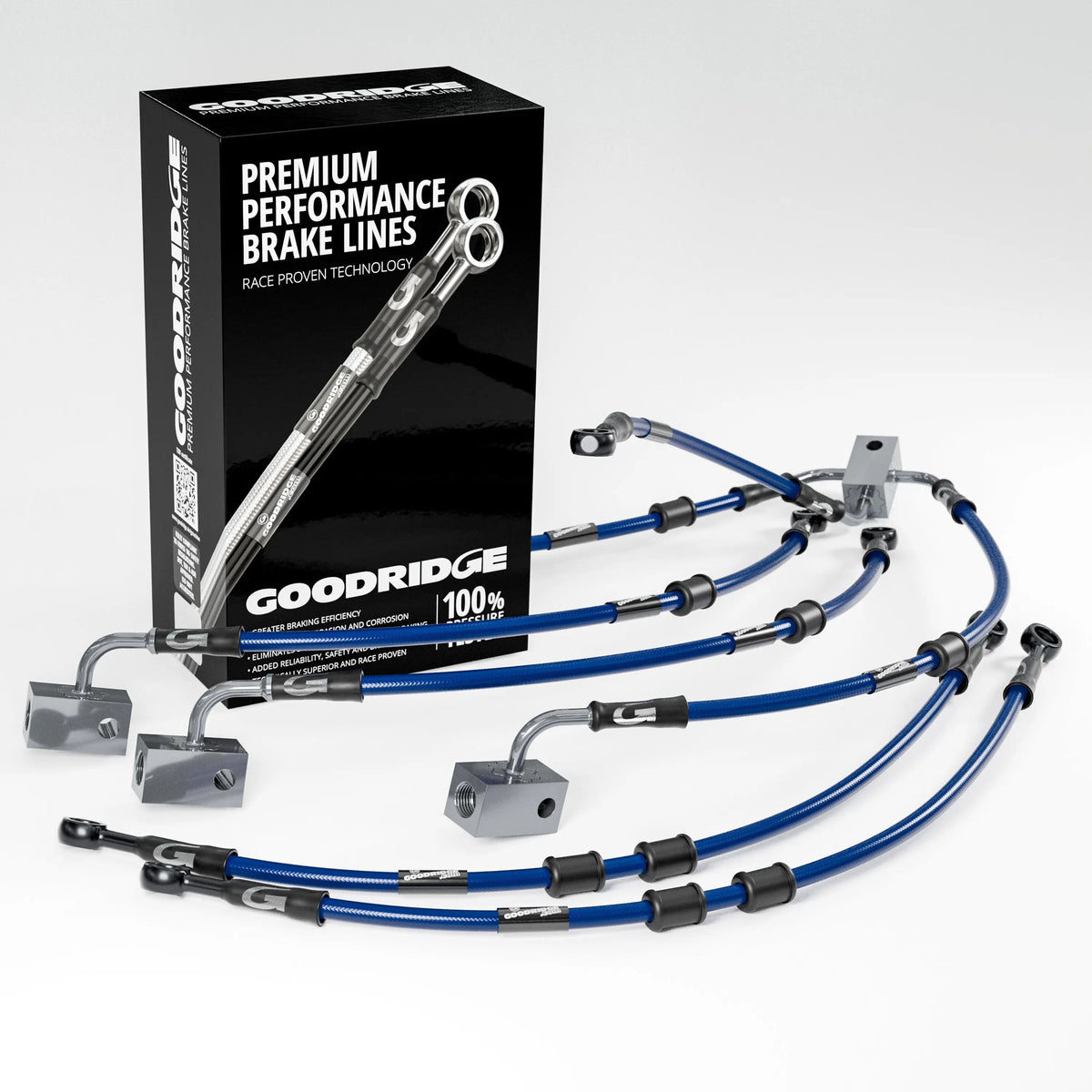 PERFORMANCE BRAKE HOSE KIT FOR YAMAHA FZ8 SA-NA ABS 10-15 Yamaha