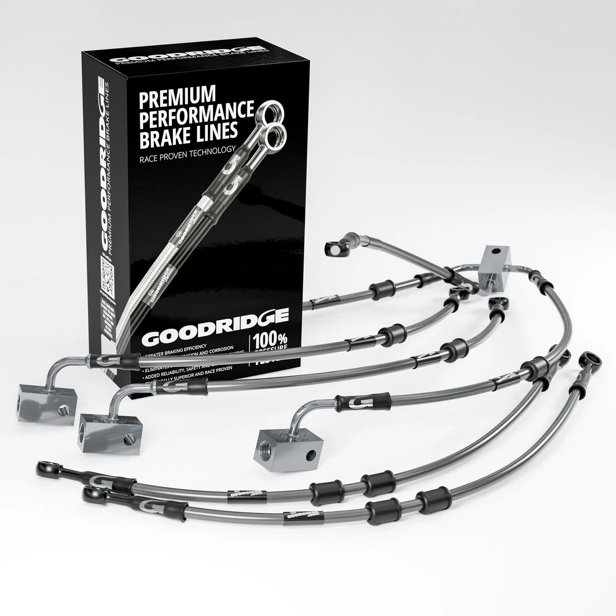 PERFORMANCE BRAKE HOSE KIT FOR YAMAHA FZ8 SA-NA ABS 10-15 Yamaha