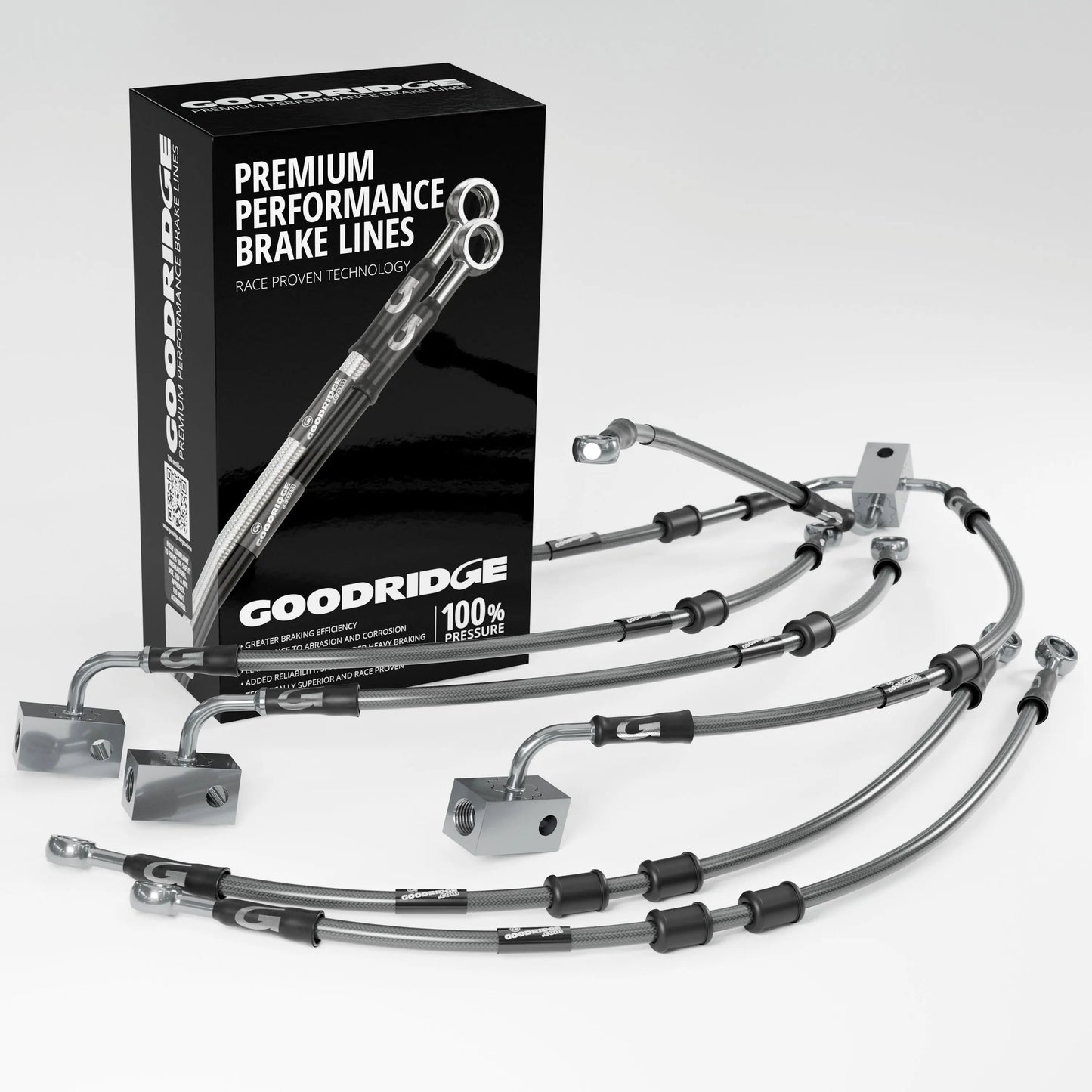 PERFORMANCE BRAKE HOSE KIT FOR YAMAHA FZ8 SA-NA ABS 10-15 Yamaha