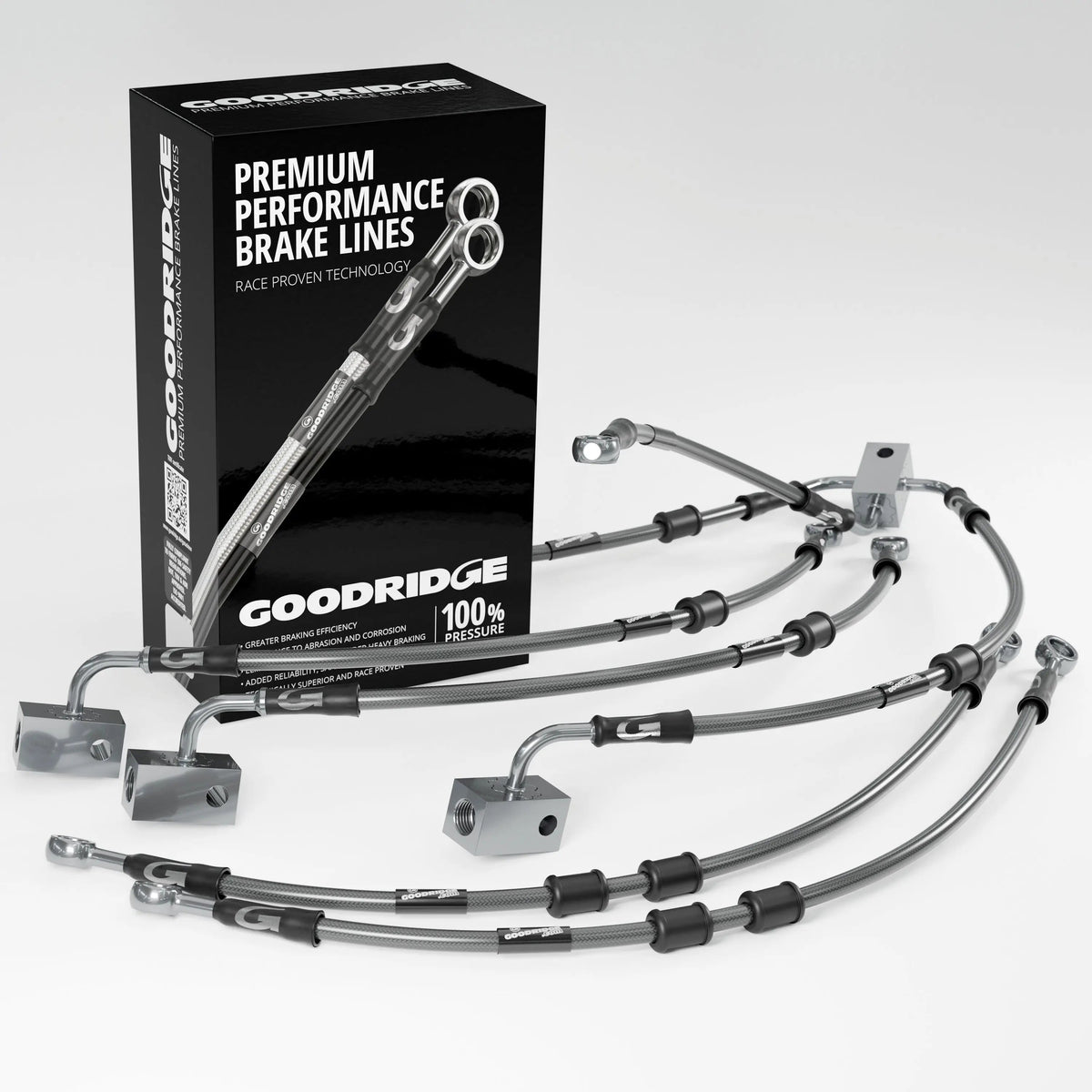 PERFORMANCE BRAKE HOSE KIT FOR YAMAHA FZ8 SA-NA ABS 10-15 Yamaha