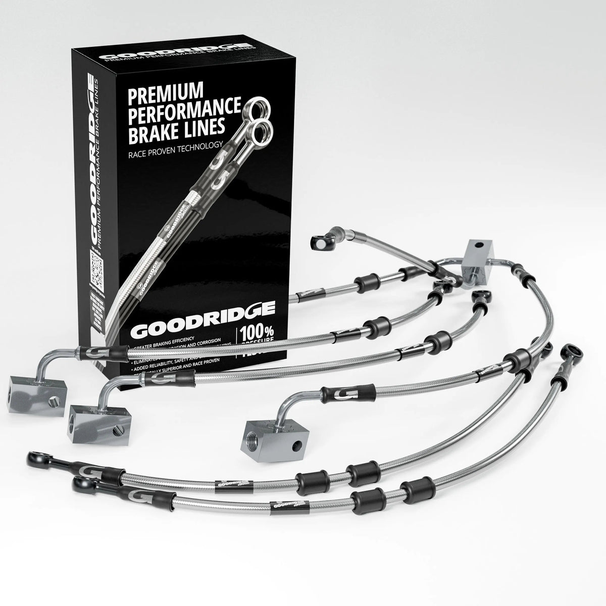 PERFORMANCE BRAKE HOSE KIT FOR YAMAHA FZ8 SA-NA ABS 10-15 Yamaha