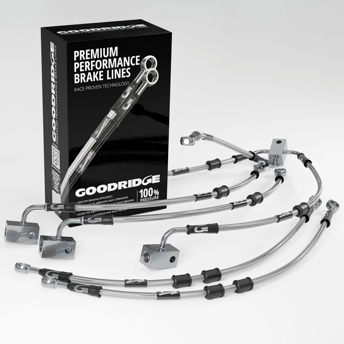 PERFORMANCE BRAKE HOSE KIT FOR YAMAHA FZ8 SA-NA ABS 10-15 Yamaha