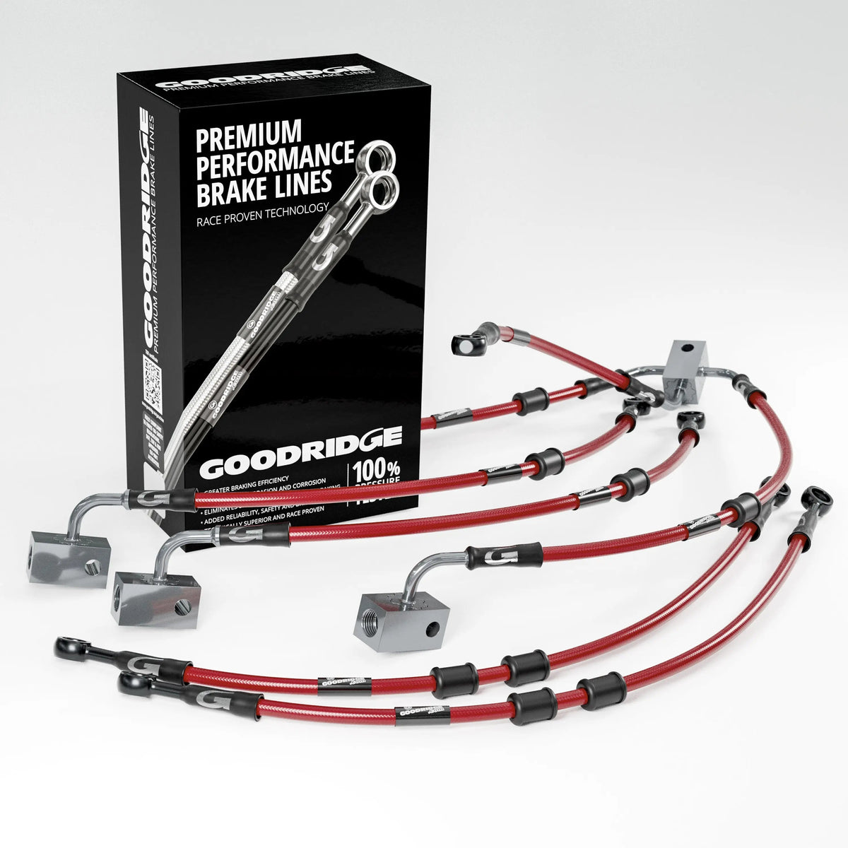 PERFORMANCE BRAKE HOSE KIT FOR YAMAHA FZ8 SA-NA ABS 10-15 Yamaha