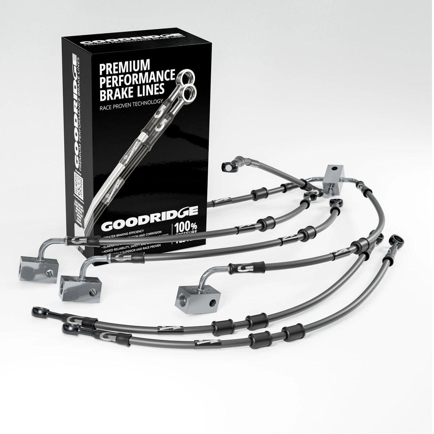 PERFORMANCE BRAKE HOSE KIT FOR YAMAHA FZ8 SA-NA ABS 10-15 Yamaha