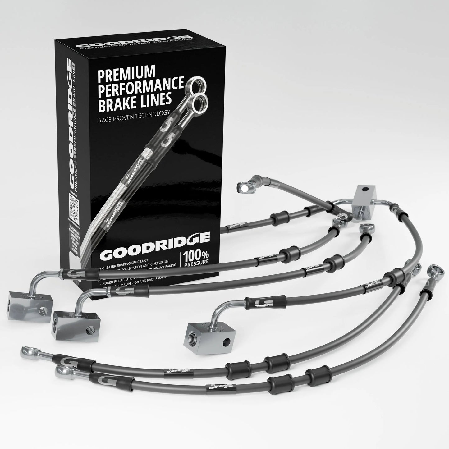 PERFORMANCE BRAKE HOSE KIT FOR YAMAHA FZ8 SA-NA ABS 10-15 Yamaha