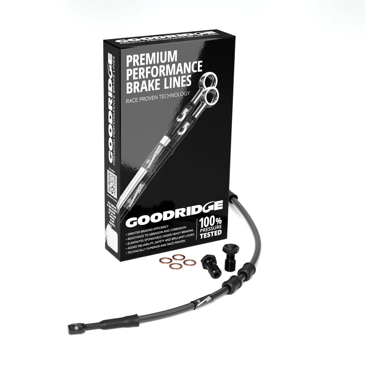 FRONT PERFORMANCE UPPER BRAKE HOSE KIT (M/C-ABS) FOR HARLEY DAVIDSON FLHFB ELECTRA GLIDE HIGHWAY KING (ABS) 23 Harley Davidson