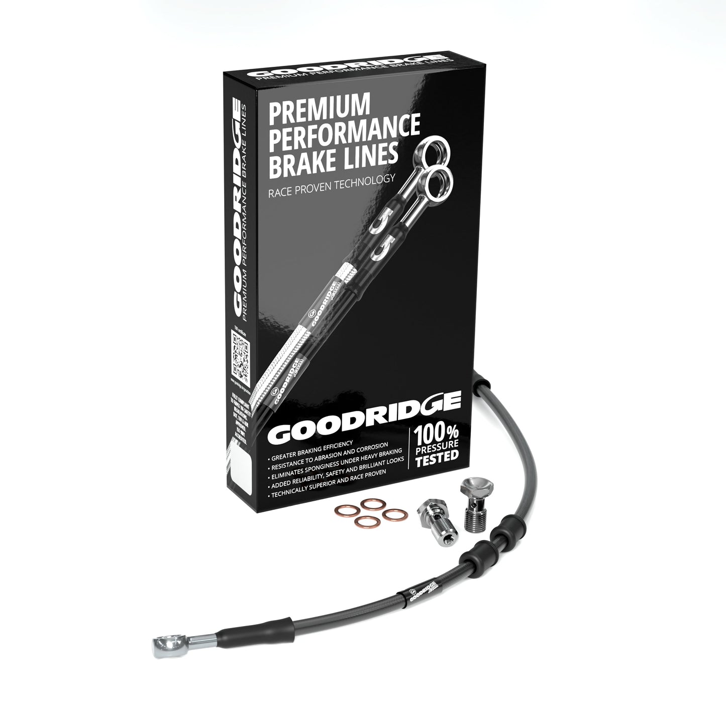 FRONT PERFORMANCE UPPER BRAKE HOSE KIT (M/C-ABS) FOR HARLEY DAVIDSON FLSL SOFTAIL SLIM (ABS) 18-21 Harley Davidson