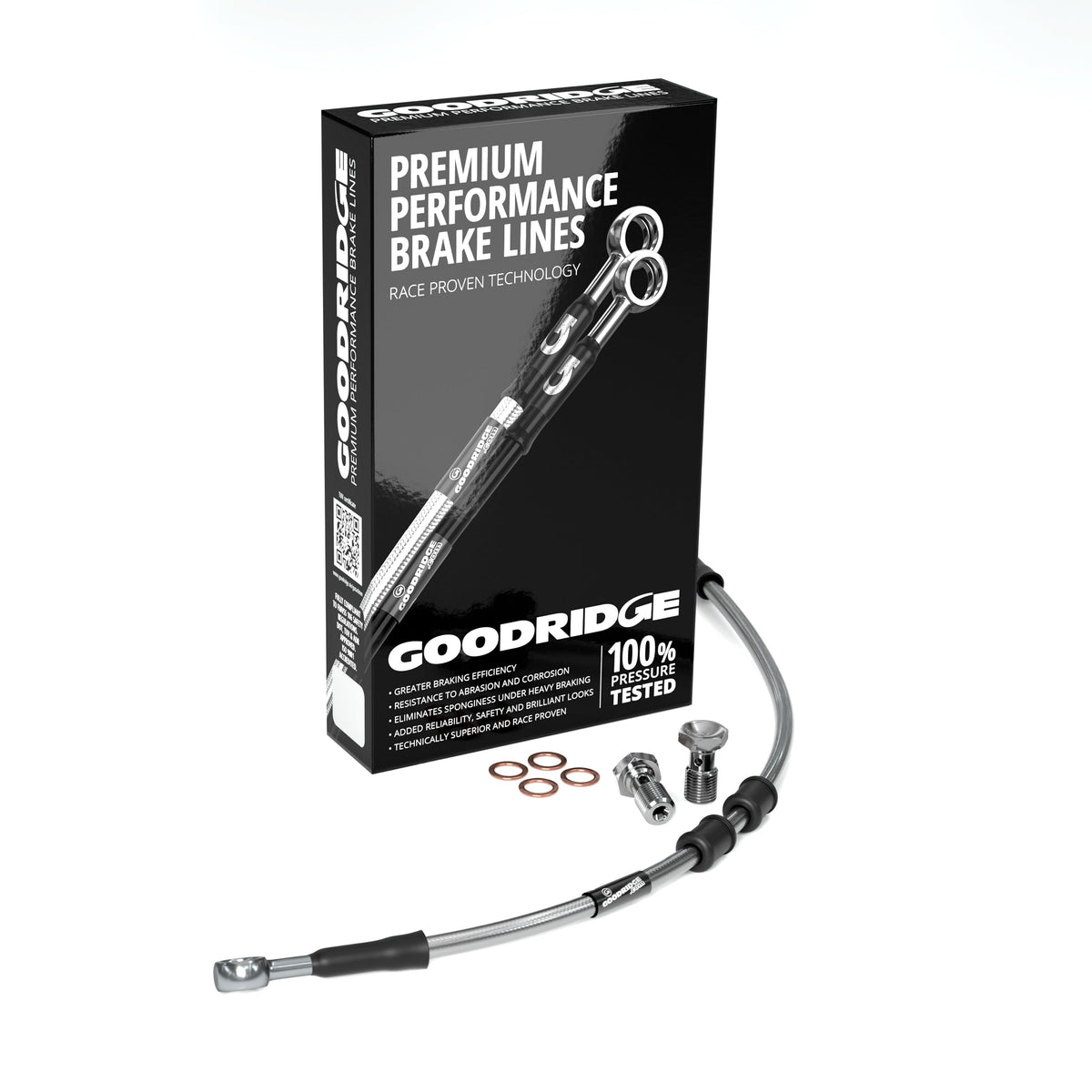 FRONT PERFORMANCE UPPER BRAKE HOSE KIT (M/C-ABS) FOR HARLEY DAVIDSON FLSTFB FAT BOY LO (ABS) 11 Harley Davidson