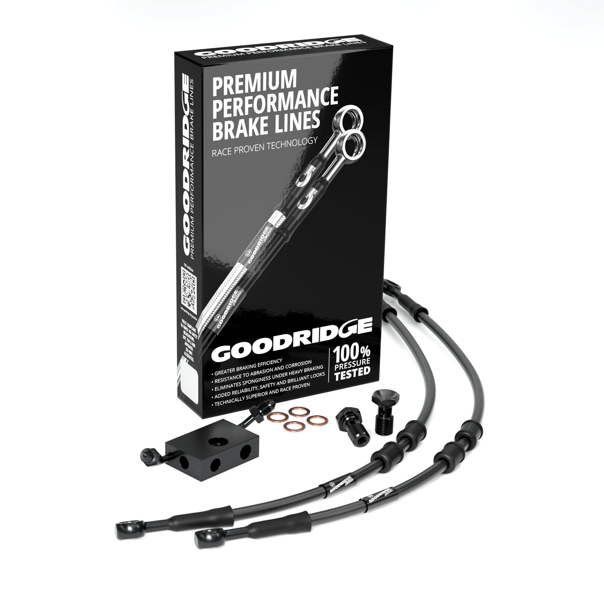 FRONT PERFORMANCE BRAKE HOSE KIT FOR HARLEY DAVIDSON FLHCS HERITAGE CLASSIC 114 (ABS) 18-24 Harley Davidson