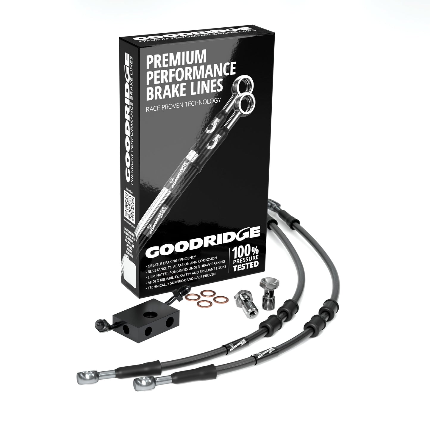 FRONT PERFORMANCE BRAKE HOSE KIT FOR HARLEY DAVIDSON XL1200CP CUSTOM (DRAG BAR) (ABS) 14-15 Harley Davidson