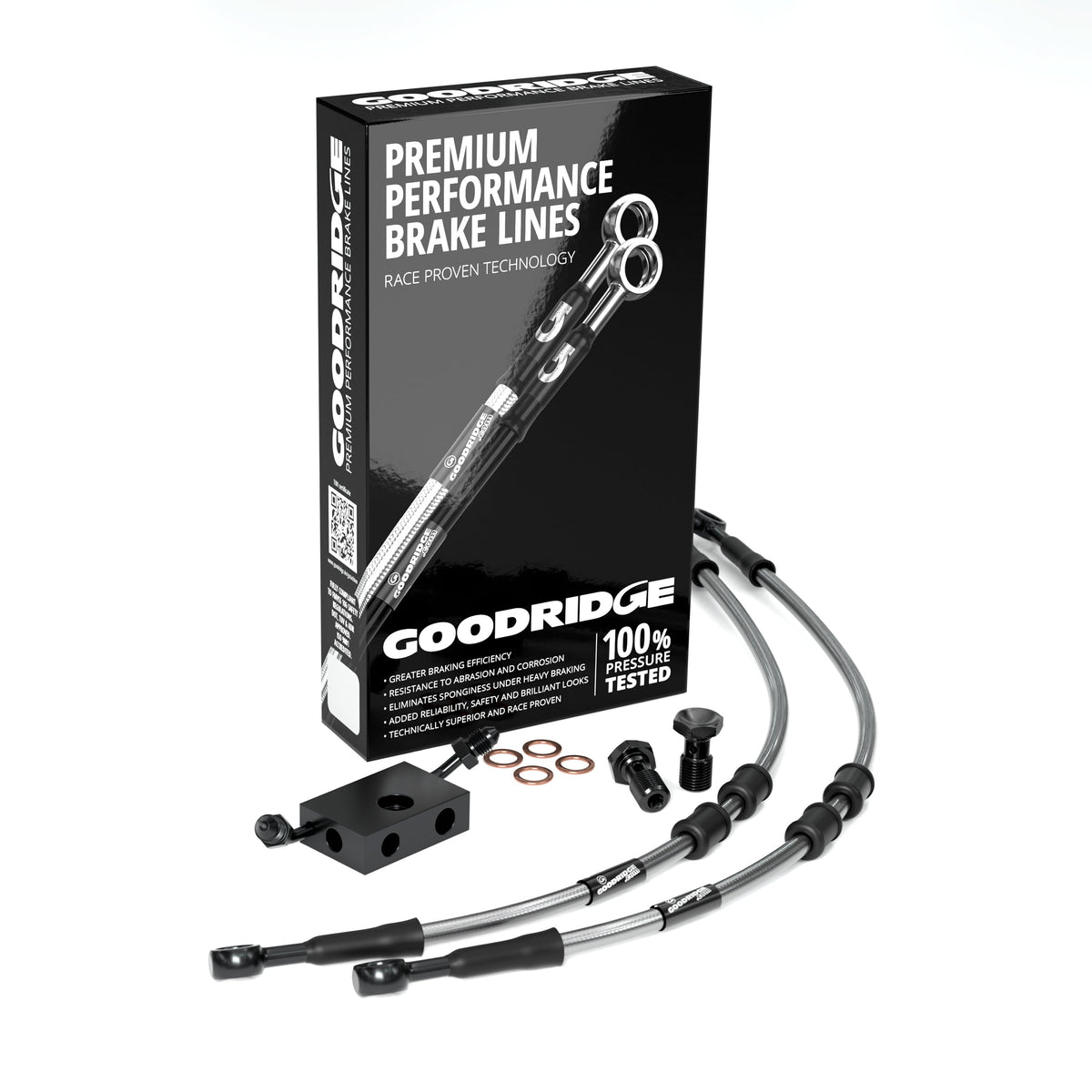 FRONT PERFORMANCE BRAKE HOSE KIT FOR HARLEY DAVIDSON FXDBC DYNA STREET BOB LIMITED (ABS) 16 Harley Davidson