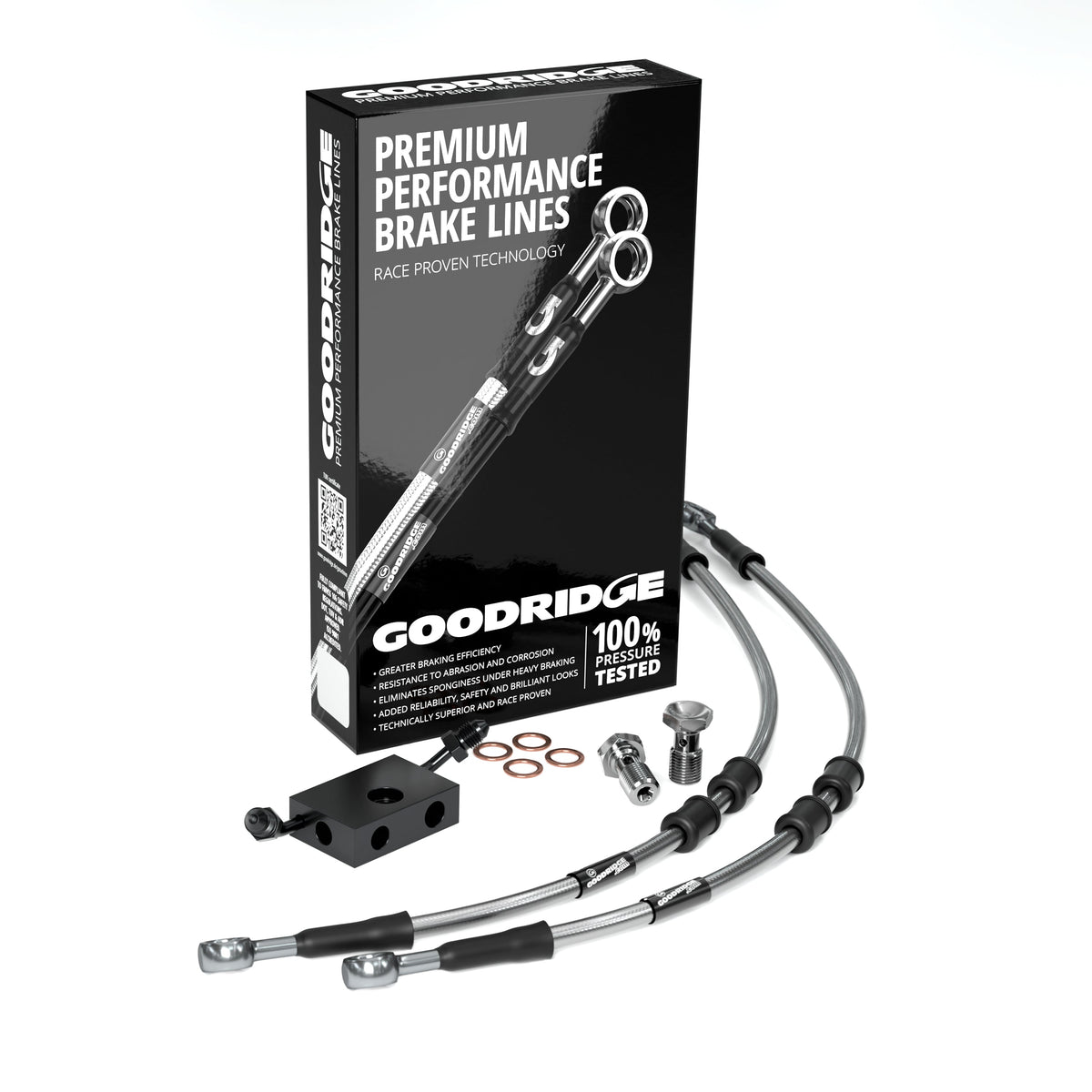 FRONT PERFORMANCE BRAKE HOSE KIT FOR HARLEY DAVIDSON FXBBS STREET BOB 114 (ABS) 21-24 Harley Davidson