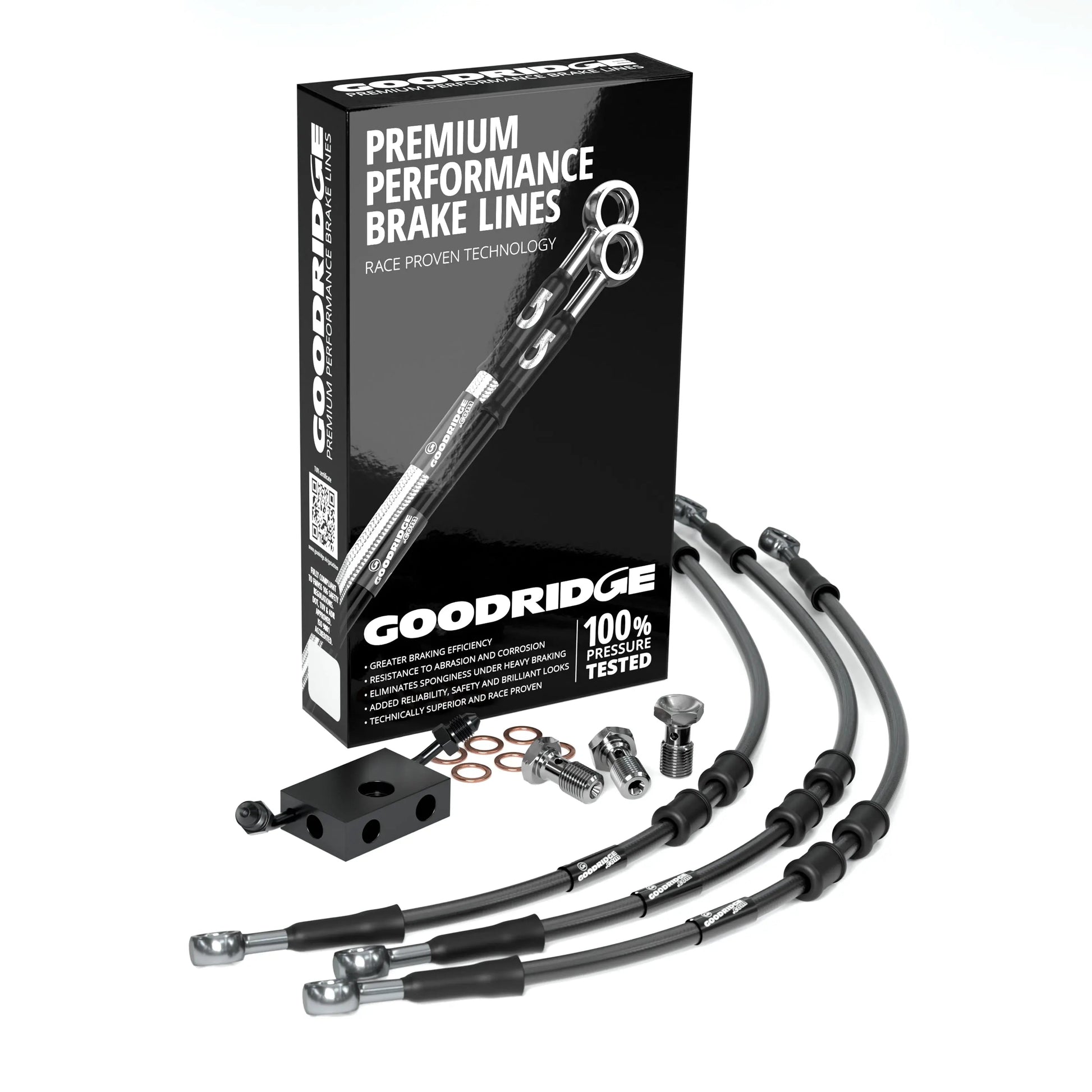 FRONT PERFORMANCE BRAKE HOSE KIT FOR HARLEY DAVIDSON FLH ELECTRA GLIDE REVIVAL (ABS) 21 Harley Davidson