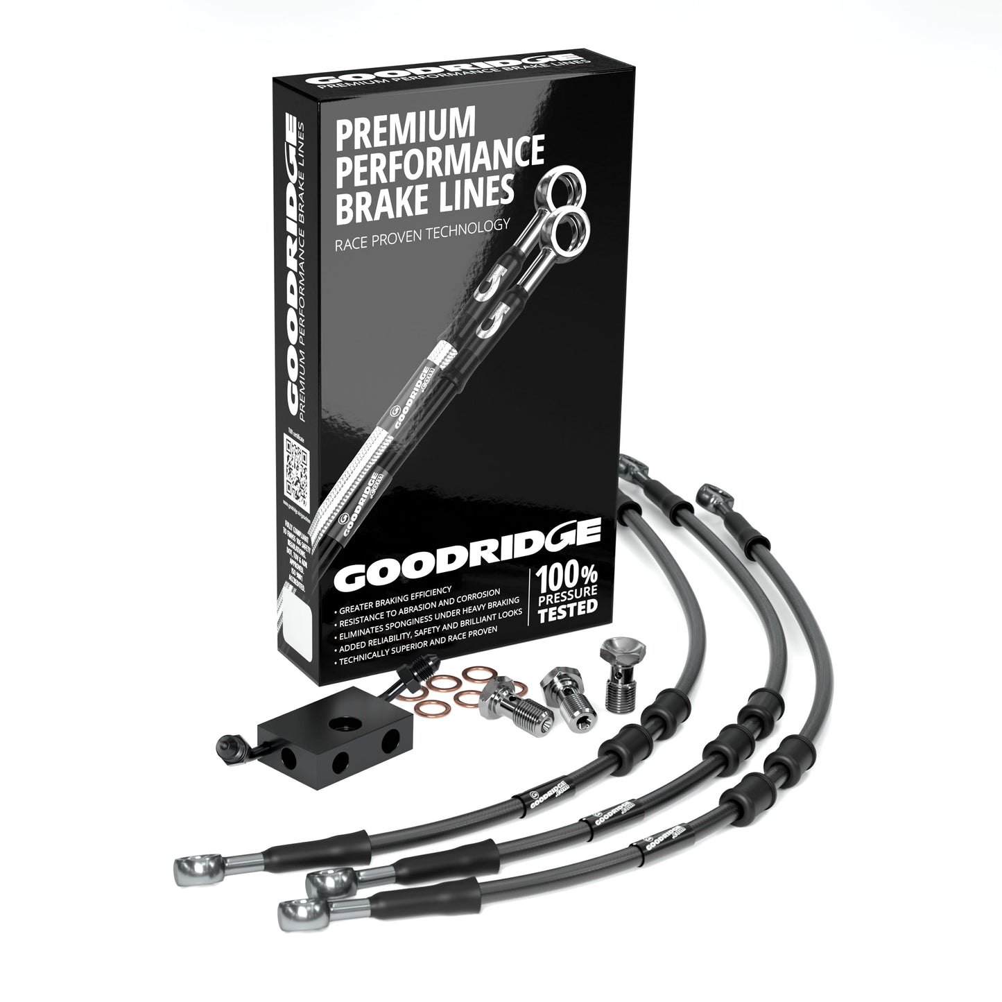 FRONT PERFORMANCE BRAKE HOSE KIT FOR HARLEY DAVIDSON XL883R ROADSTER (ABS) 14-15 Harley Davidson