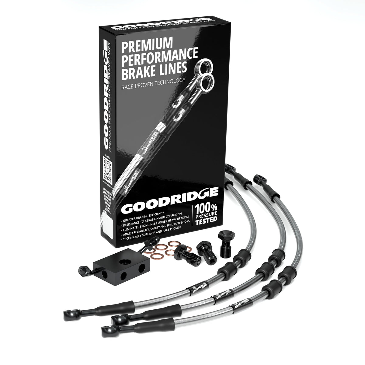 FRONT PERFORMANCE BRAKE HOSE KIT FOR HARLEY DAVIDSON FLHTKL ULTRA LIMITED LOW (ABS) 15-19 Harley Davidson