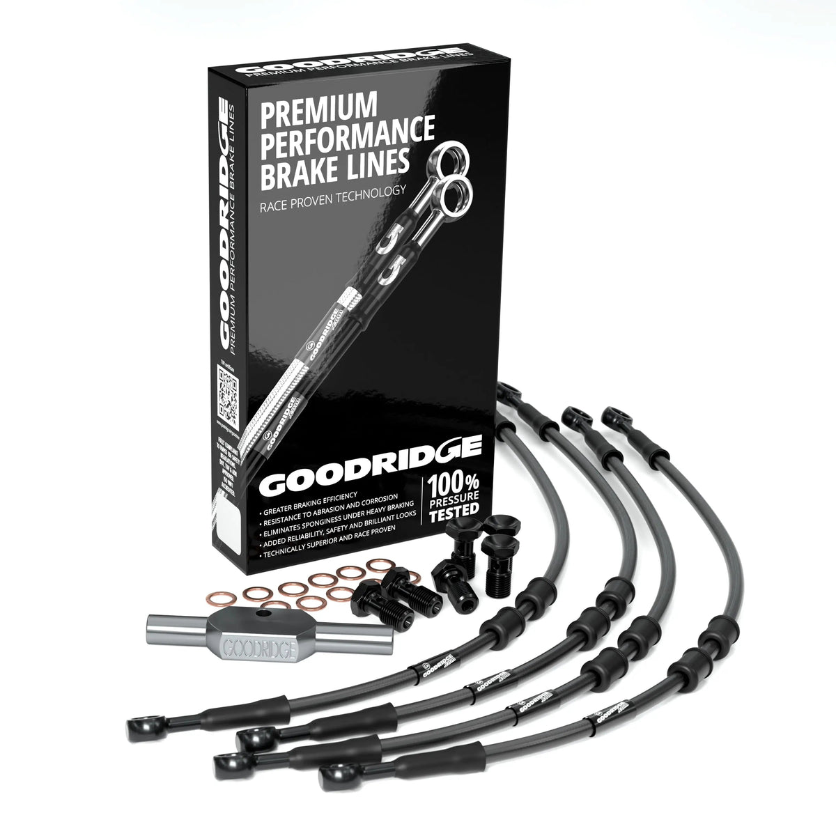 FRONT PERFORMANCE BRAKE HOSE KIT FOR HARLEY DAVIDSON FLHX STREET GLIDE (ABS) 09-13 Harley Davidson