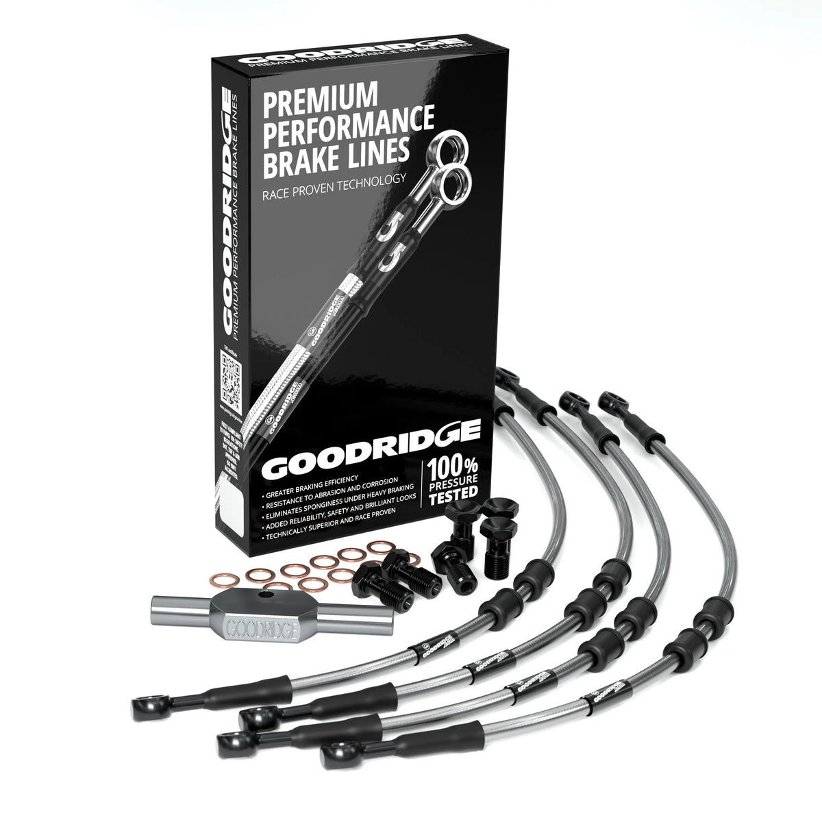 FRONT PERFORMANCE BRAKE HOSE KIT FOR HARLEY DAVIDSON FLHX STREET GLIDE (ABS) 09-13 Harley Davidson